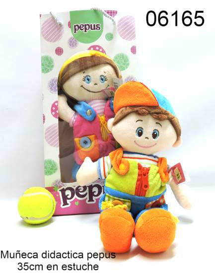 Imagen de MUÑECA DIDACTICA PEPUS 35CM EN ESTUCHE  10.24